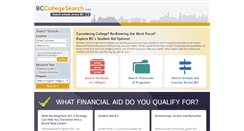 Desktop Screenshot of bccollegesearch.com